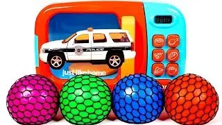 Learn Colors with Yellow Drill Construction Vehicle Toys Assembly Car and Microwave Toy   ZORIP