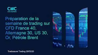 Préparation de la semaine de trading sur CFD France40, Allemagne30, US30, Pétrole et Or [30/03/20]