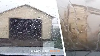 За Секунду до Трагедии! Водитель Оказался в Эпицентре Урагана