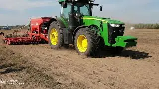 Трактор John Deere 8400R и посевной комплекс KUHN ESPRO 6000 R