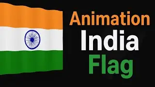 Animation India Flag using html and css.