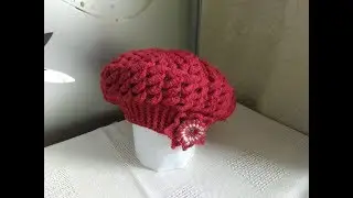 Шапка - берет крючком  /Cap-beret