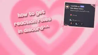 How to get REACTION ROLES on discord//mobile
