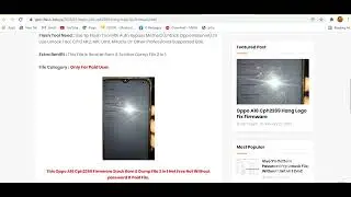 Cph2269 Oppo A16 Hang On Logo Fix Firmware 100% Ok