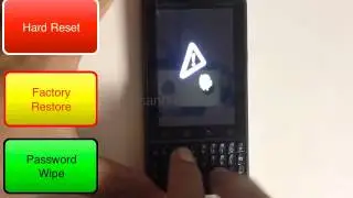 How to Hard Reset Factory Restore Password Wipe the Motorola Droid Pro Verizon tutorial