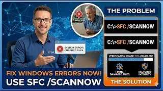 Use sfc /scannow command to restore corrupted Windows System files