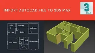 How to import autocad file into 3ds max | Tamil | SMT