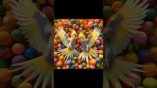 Tiel takes a ball bath #birds #cute #parrot #funny #shorts #pets #cockatielsinging
