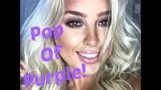 Pop Of Purple: makeup tutorial! | TheBlondeBeautyy