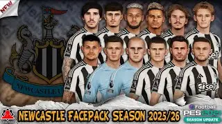 Newcastle New Facepack Season 2025/26 - PES 2021 & Football Life 2025