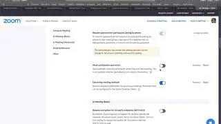 Setting Zoom Defaults