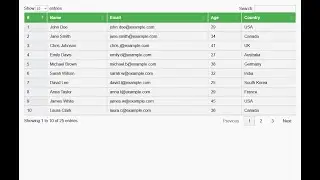 🚀 Build Dynamic DataTables with HTML, CSS & JavaScript | Add Search, Pagination & Sorting! 📊✨