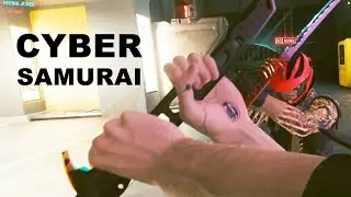 Battle between Cyber Samurai - Cyberpunk 2077