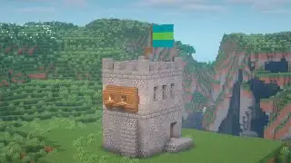 Простая оборонительная средневековая крепость в MINECRAFT