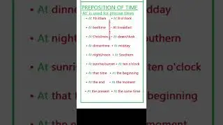 Preposition of time (At) #english #english126withankit #ielts #prepositions #basicvsadvancedEnglish