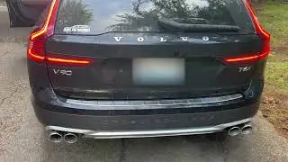 2021 Volvo V90 Cross Country with new dual exhaust.