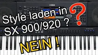 Wie lädt man einen Style in die Keyboards der Yamaha SX-Serie.