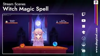 Vtuber Witchy Room Stream Setup OBS