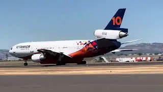 10 Tanker DC-10 Departure from Medford