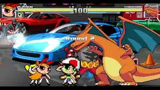Mugen Request Blossom, Bubbles, Buttercup & Toad VS Charizard, Jigglypuff, Lucario & Incineroar