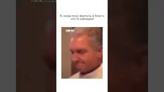 когда я пишу формулы и за мной наблюдают #excel #юмор #мем