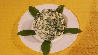 Салат из черемши с куриным филе
