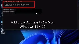 How to Add Proxy address  in the Windows Command Prompt CMD | Add proxy in Cmd