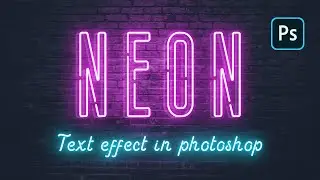 Photoshop Tutorial: Neon Text Effect in Photoshop