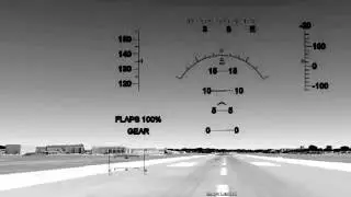 GE F-16 Flight  Simulator Demo:  How Airspeed/Pitch Corresponds