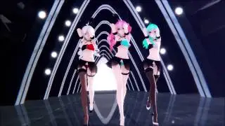 (MMD) Haku--Luka--Miku---Bon Appétit