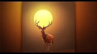 Deer of Sun - Photoshop Manipulation | Photoshop CC Tutorials