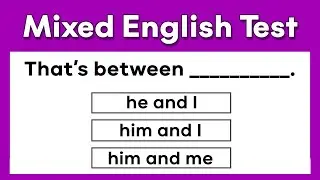 Mixed English Grammar Test | Can You Pass? | 15 Questions