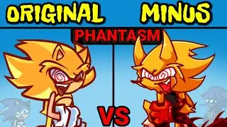 Friday Night Funkin' Phantasm - Original vs Minus | Chaos Nightmare (Sonic vs Fleetway) (FNF Mod)