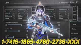 New Update 3.5⚡Best Sensitivity Code + Control Settings Pubg Mobile/Bgmi Sensitivity 2024