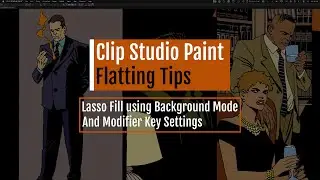 Clip Studio Paint Flatting Tips - Lasso Fill Tool
