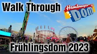 Hamburger Dom | Full walking tour of Frühlingsdom 2023 | [Walk Through]