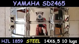 Yamaha SD2465 HJL1859 14x6,5 steel snare drum test #197
