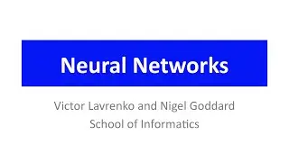 Neural Networks 1: a 3-minute history