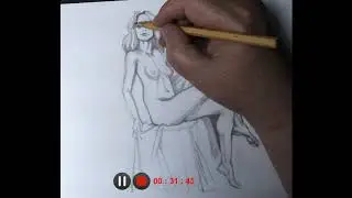 Рисунок женской фигуры. Pencil. Drawing. Technigue. Female Figure.