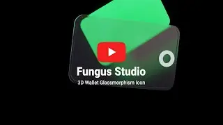 3D Wallet Glassmorphism Icon | Blender 3 4
