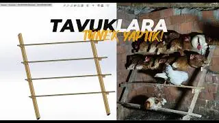 Tavuklar İçin En İdeal Tünek Tasarımı! | SolidWorks 3D Çiziminden Gerçeğe (Before & After)