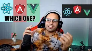 #1 React JS Angular Vue JS Comparison | مقارنة مزايا وعيوب | JS Frameworks React JS Angular VueJS