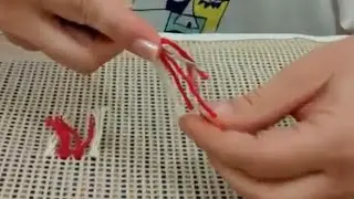 Using the Smyrna needle with multiple threads