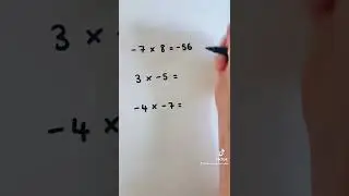 Multiplying with negative numbers