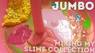 JUMBO 4KG MIXING MY SLIME COLLECTION !!
