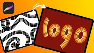 How To Draw Typography Logo in Procreate