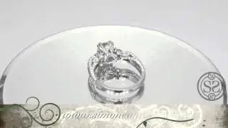 Eden Platinum Pave Engagement Ring