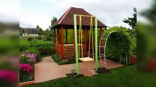 Наша зона отдыха на даче // Летняя беседка