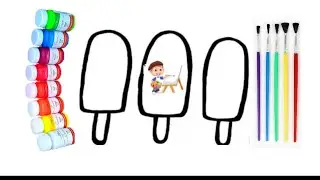 Bolalar uchun muzqaymoq rasm chizish/ICE CREAM FOR KIDS Drawing