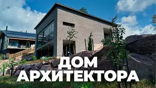 Двухэтажный дом из ТЕПЛОЙ КЕРАМИКИ на СКЛОНЕ